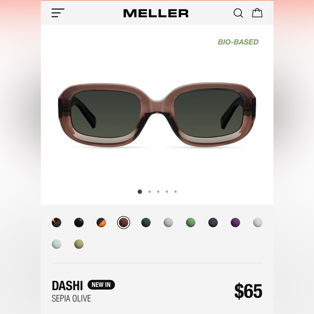 Meller Dashi Sepia Olive Sunglasses